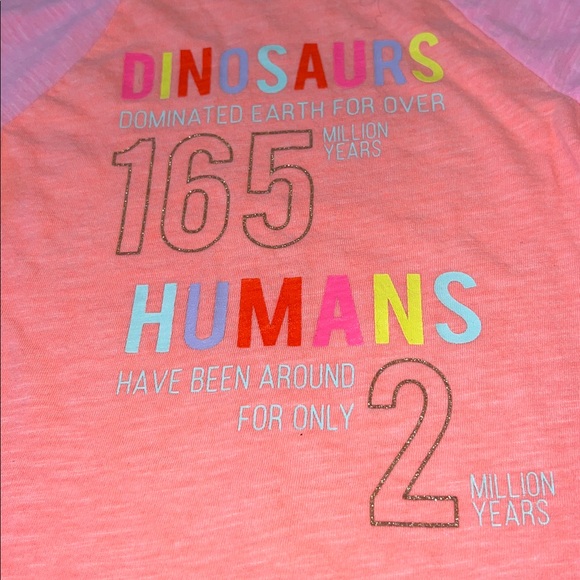 [Cat & Jack] Sparkle Dinosaur Baseball Tee - Picture 6 of 6